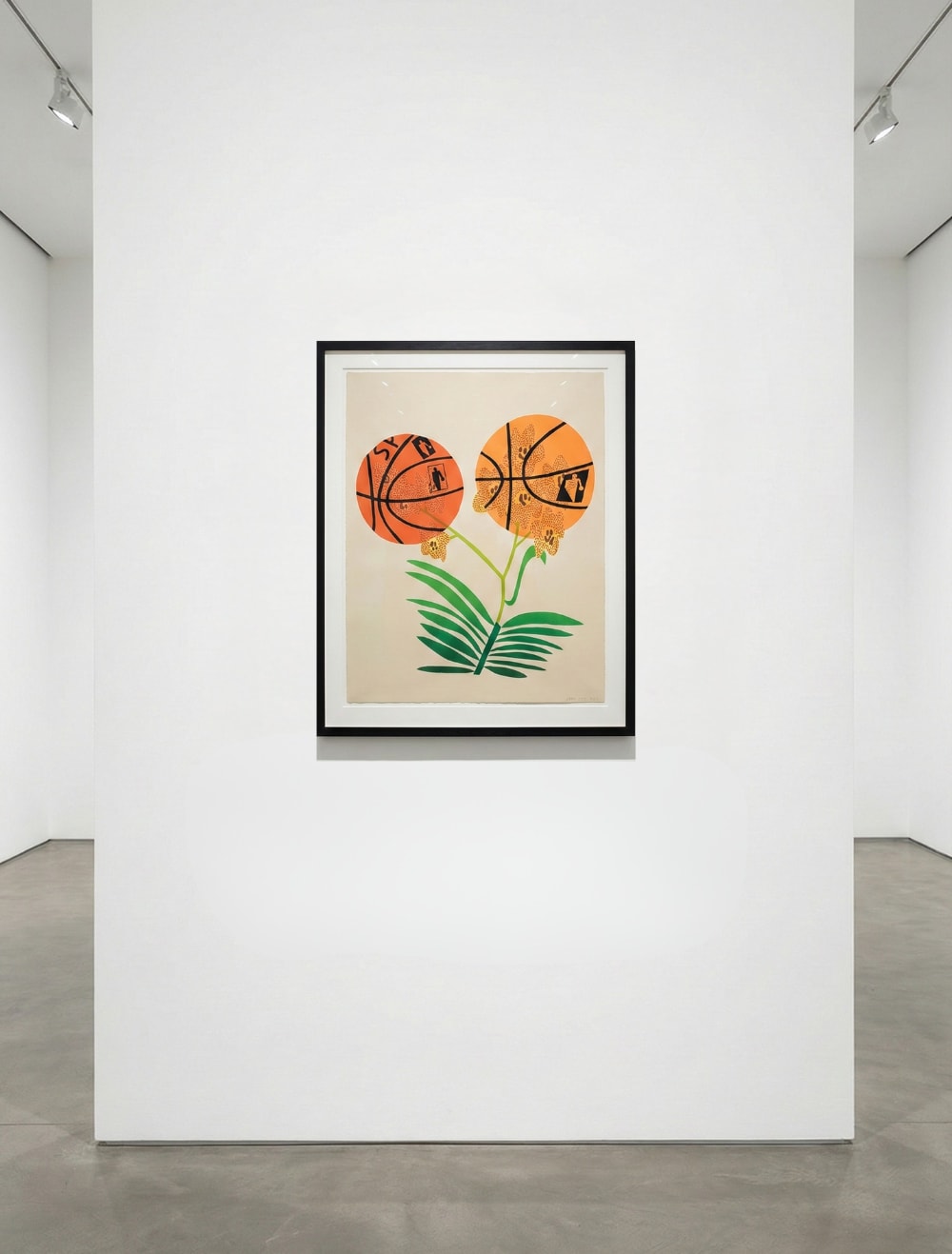 Jonas Wood, Double Basketball Orchid 2 (state II), 2020 | Guy Hepner