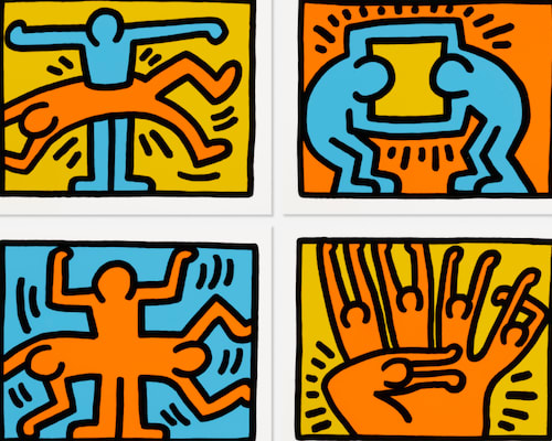 Keith Haring, Pop Shop Quad VI (Littmann PP. 143), 1989 Keith Haring, Pop Shop Quad VI (Littmann PP. 143), 1989