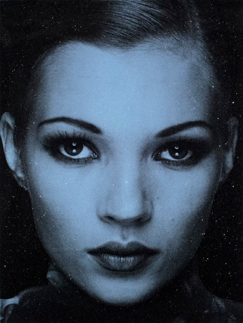 Russell Young Kate Moss Supreme Blue Guy Hepner