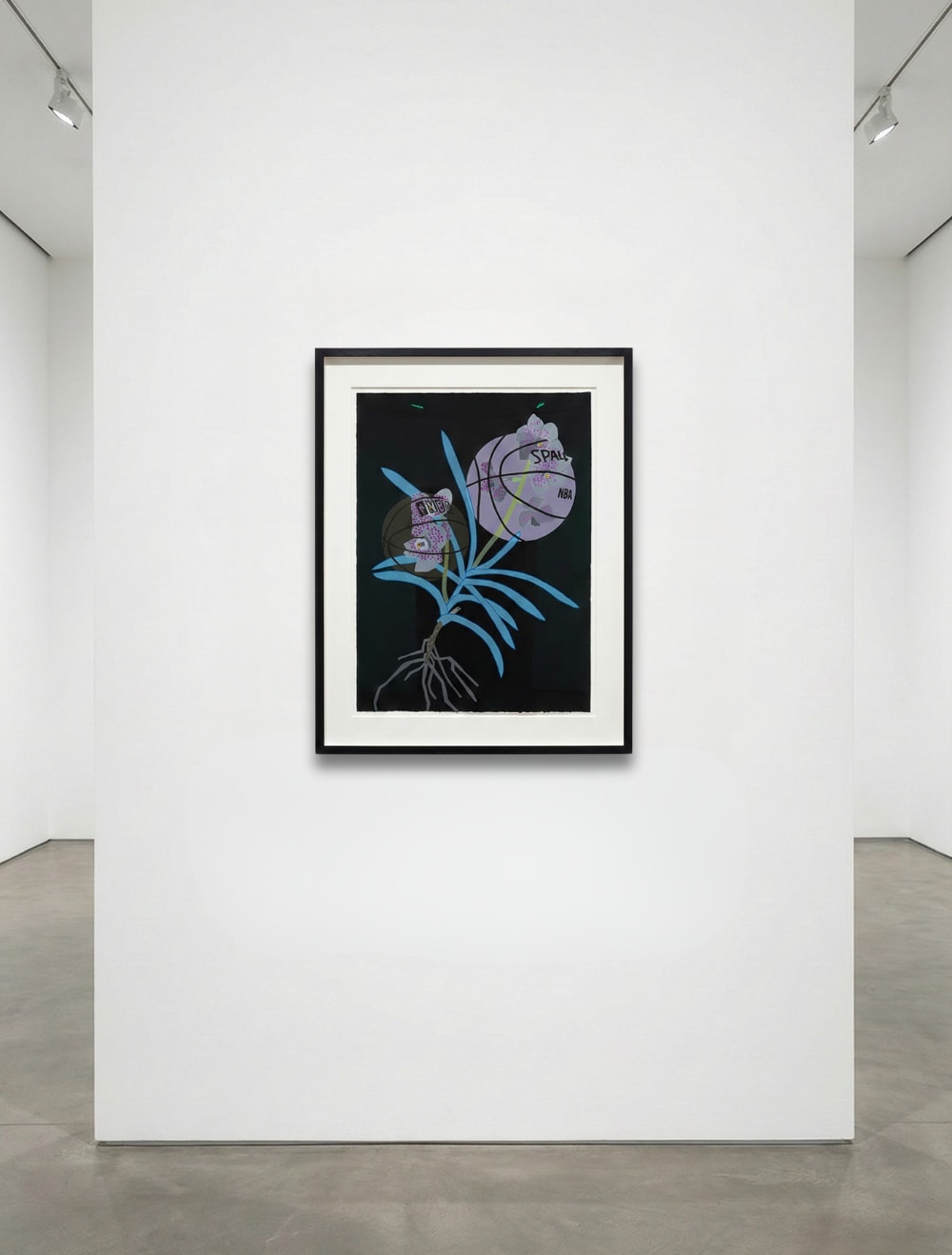 Jonas Wood, Double Basketball Orchid 2 (state II), 2020 | Guy Hepner
