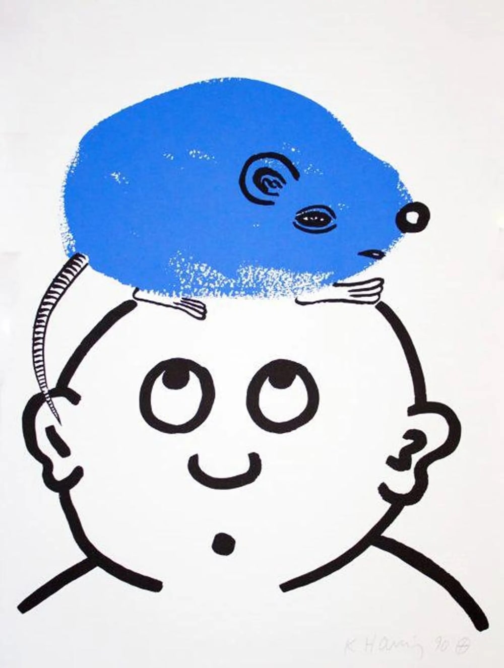 Keith Haring, The Story of Red and Blue 19 (Littmann PP. 129), 1989 | Guy  Hepner
