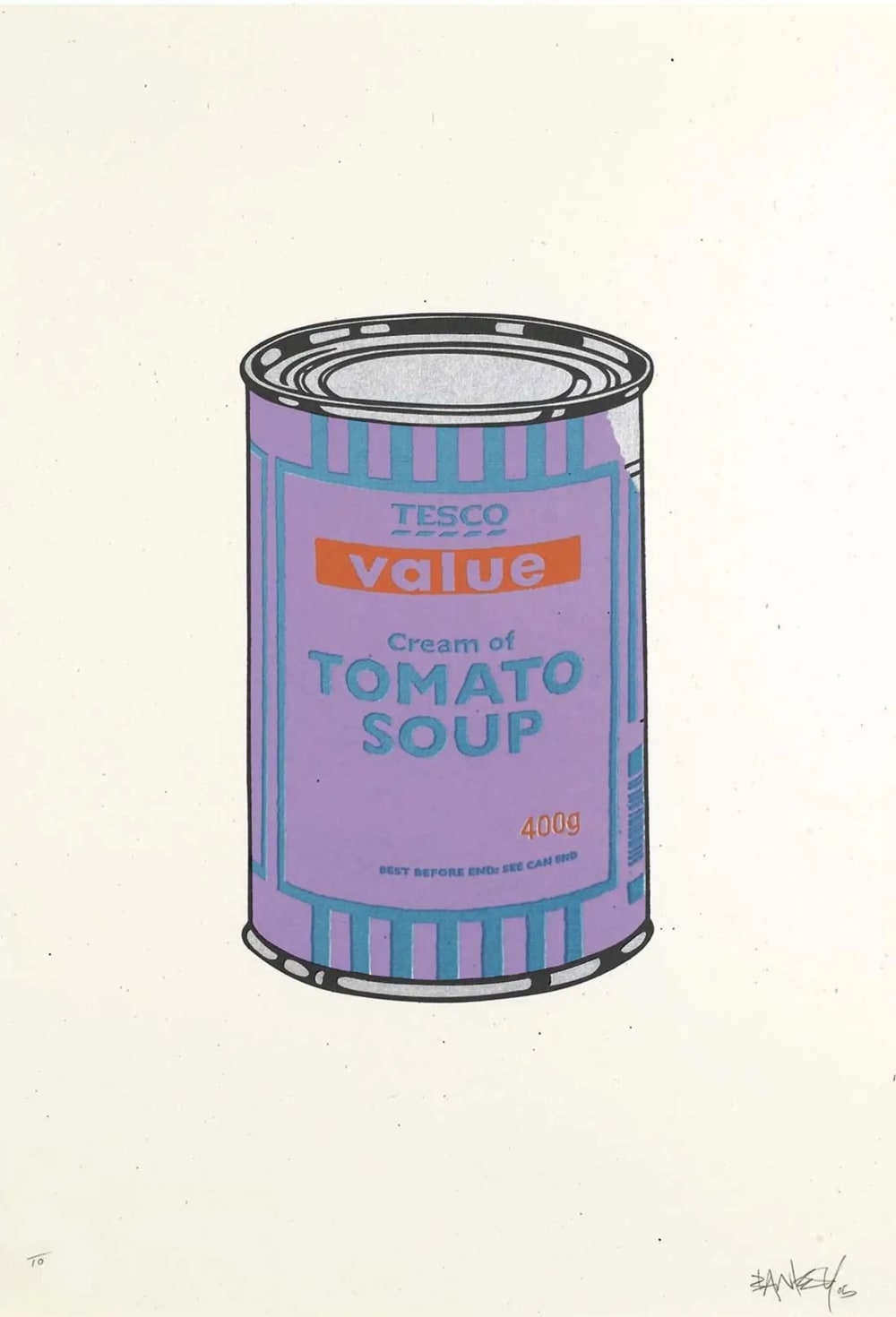 Banksy, Soup Can (Banana, Lime, Purple) (Signed) , 2005 | Guy Hepner