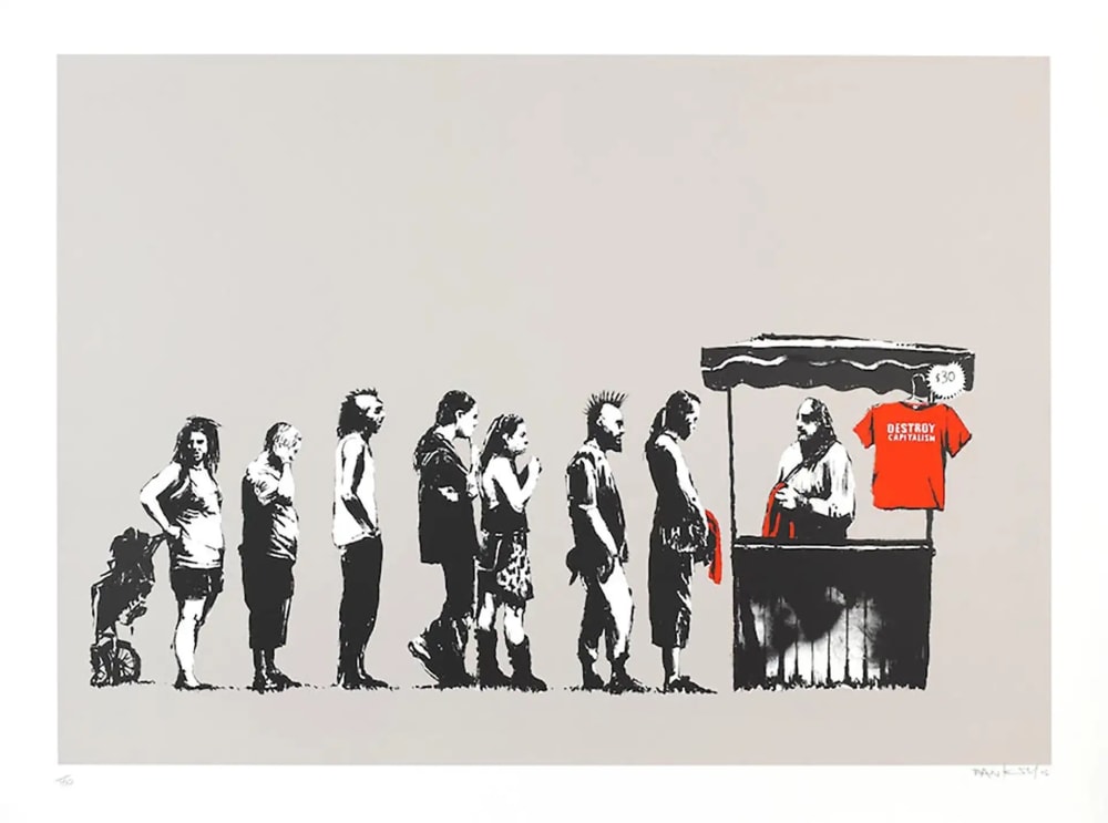 Banksy, Festival (Destroy Capitalism) (Unsigned), 2006 | Guy