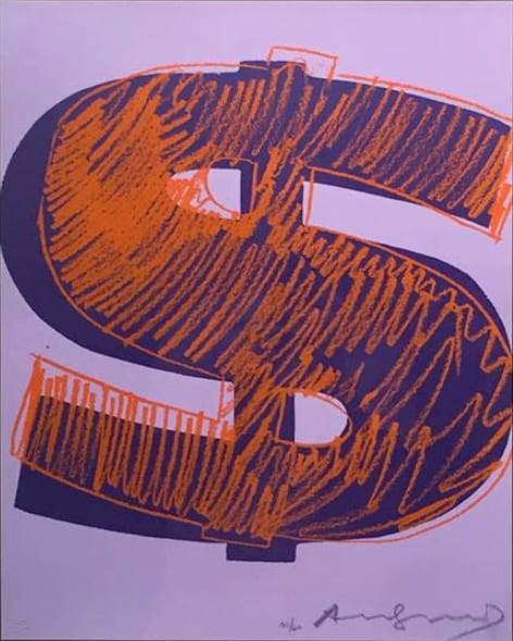 Andy Warhol, Single Dollar $ (1) F.S. IIA 274-279, 1982