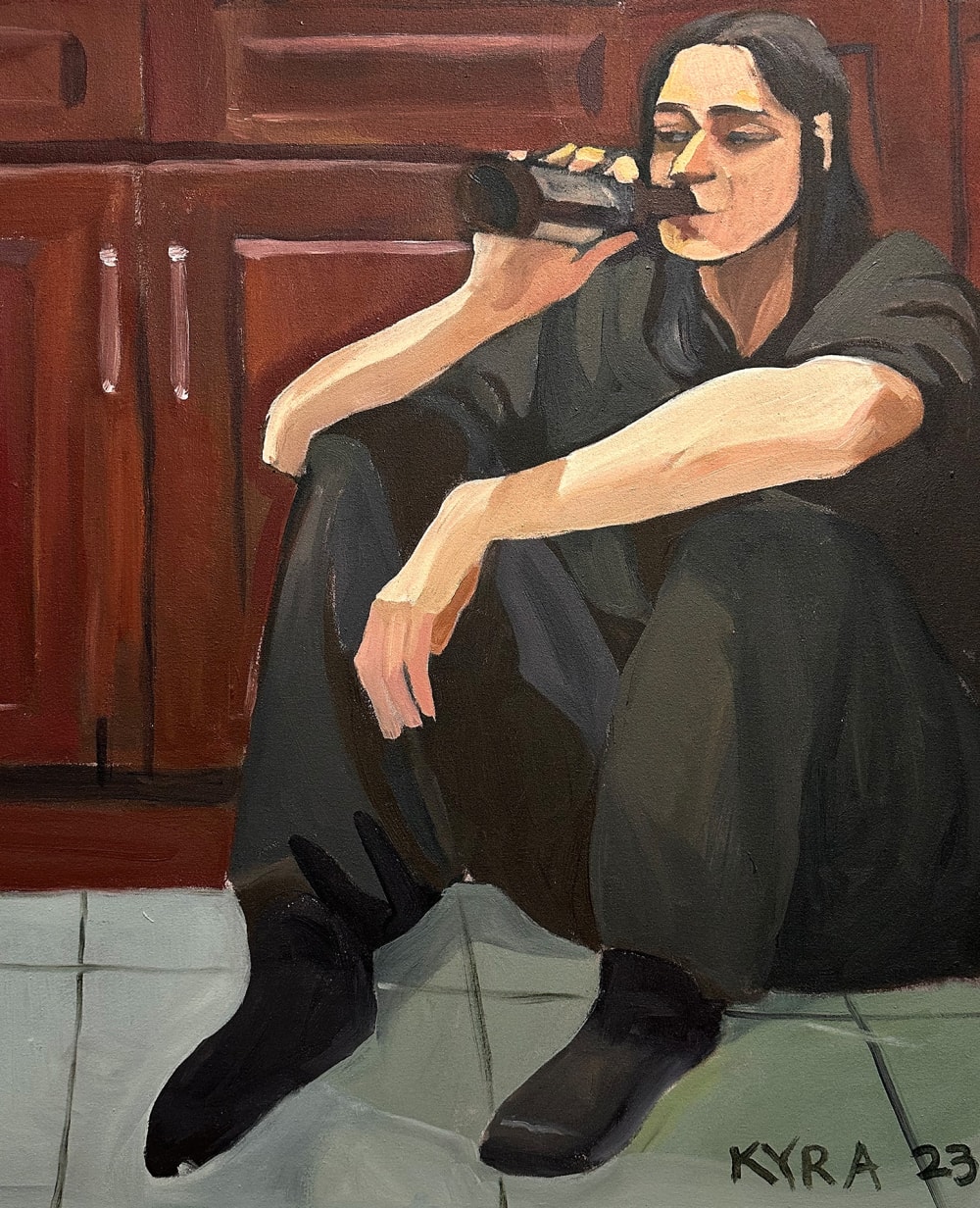 Kyra Gregory, Self Portrait With Beer, Image courtesy of the artist