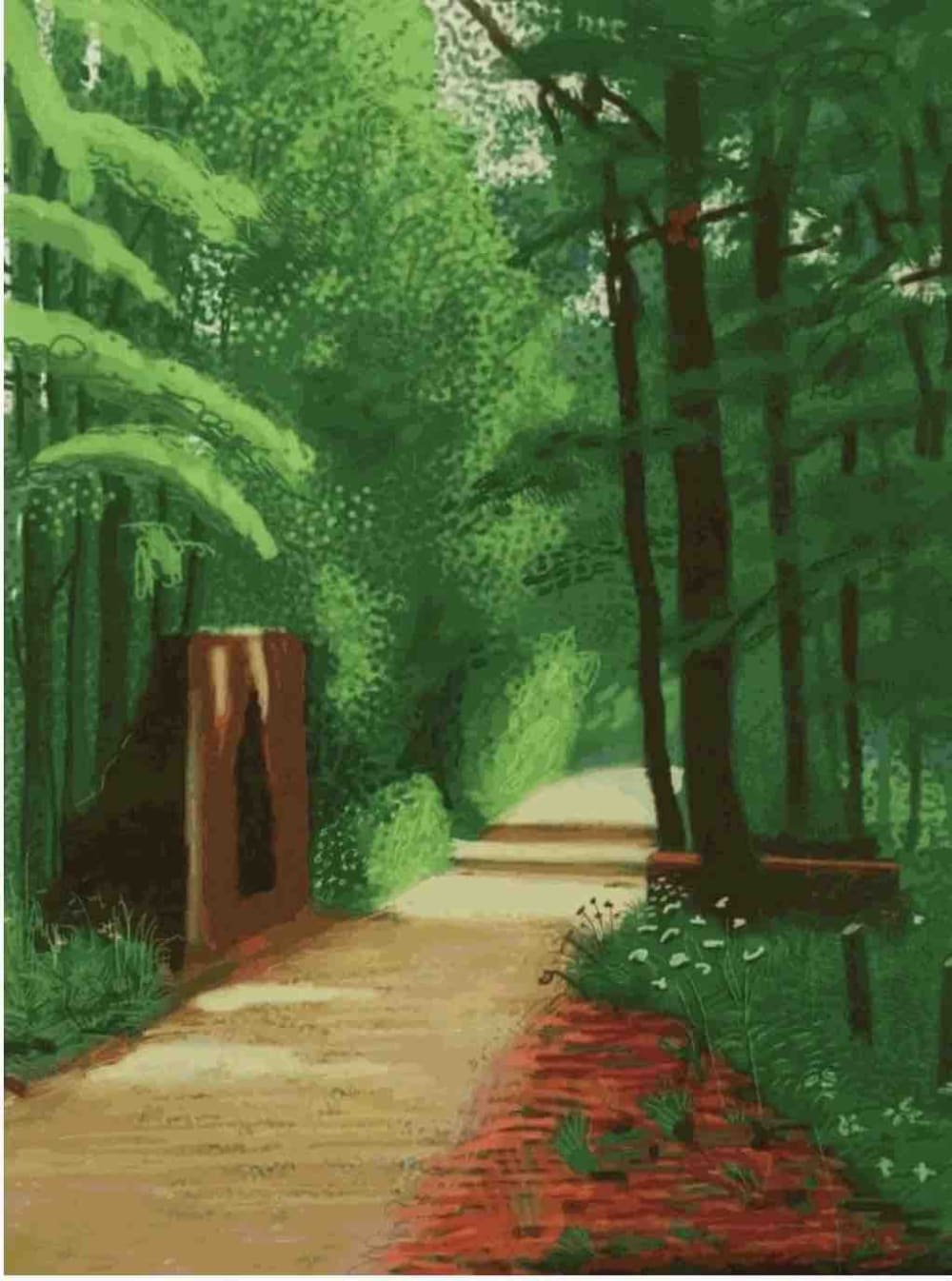 David Hockney, The Arrival of Spring in Woldgate, East Yorkshire, 2 June 2011