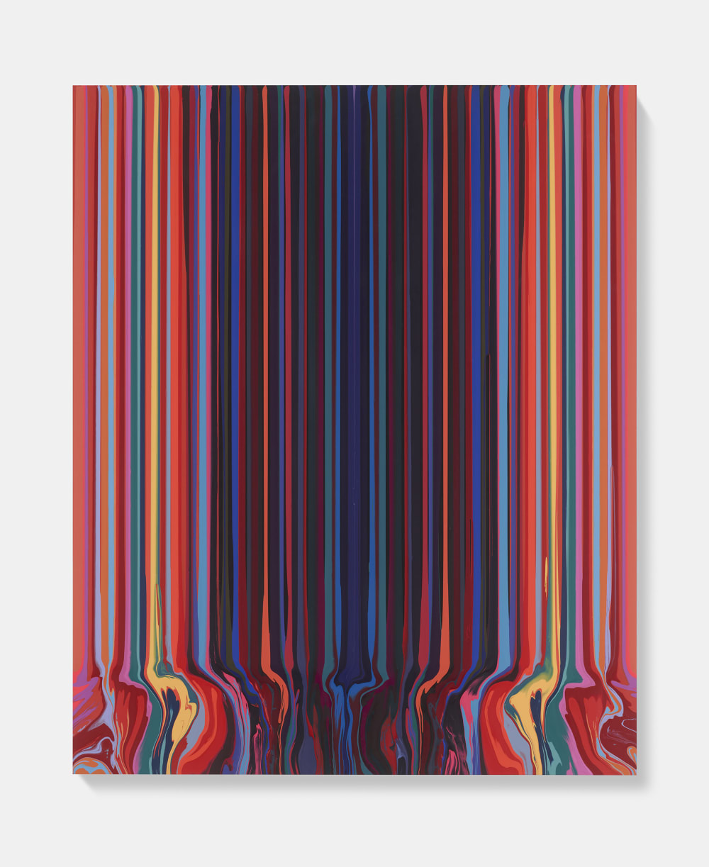 Centred Acrylic on aluminium mounted onto aluminium panel 162 x 132 cm