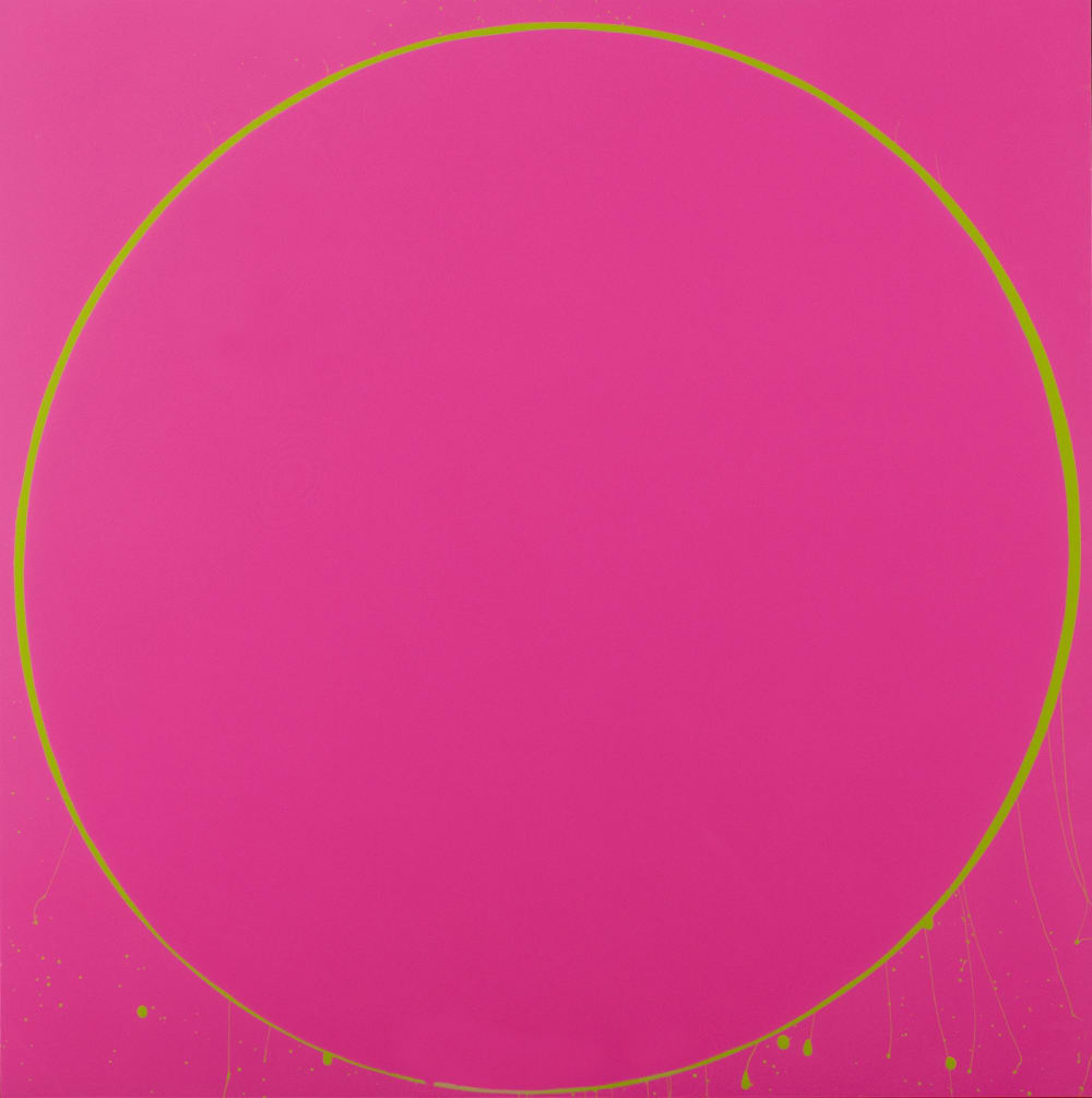Untitled Circle Painting: Magenta/Green, 2003