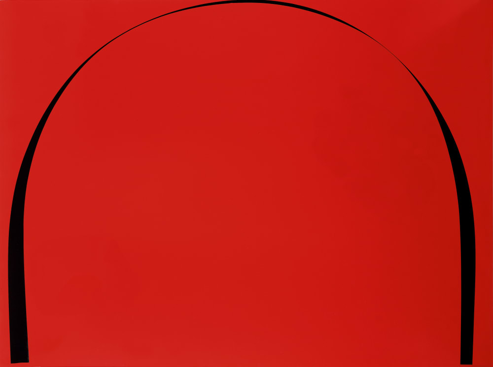 Poured Painting: Dark Red, Black, Dark Red, 1998