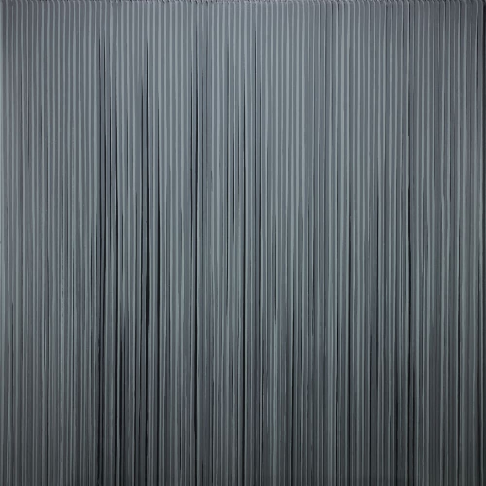 Poured Lines: Mixed Black, White and Greys, 1994