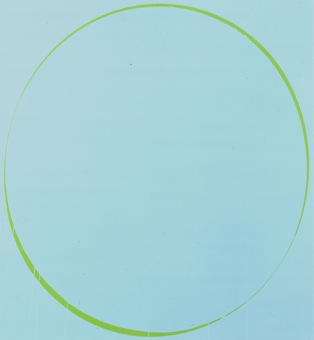 Oval: turquoise, green, turquoise , 2002