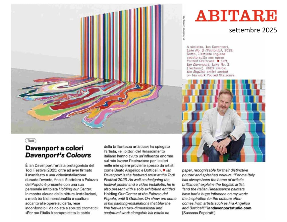 Ian Davenport's Colours , Susanna Paparattii, Abatari, September 2025