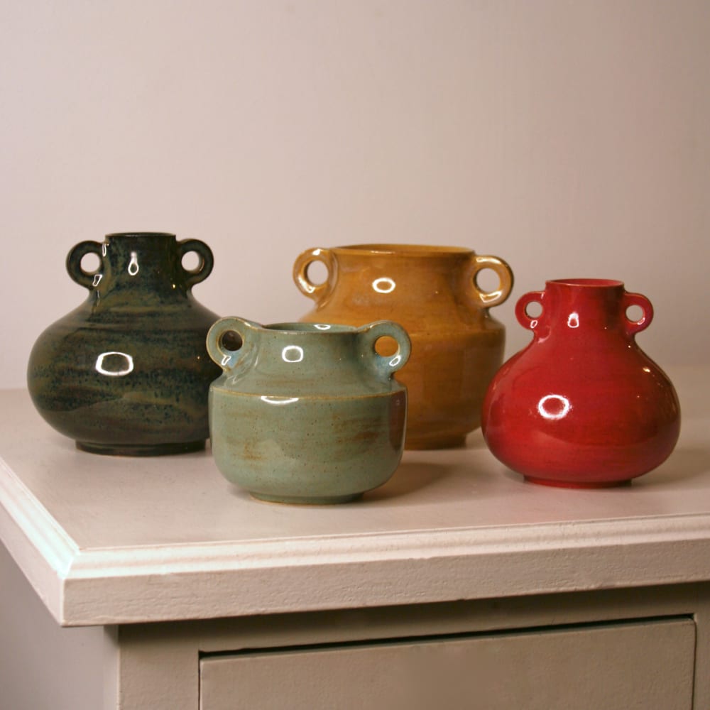 Lucy Physick - Small Teardrop Vase - Speckled White