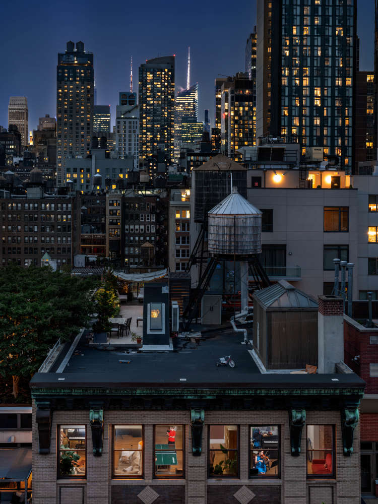 Gail Albert Halaban, Violin and Ping Pong, Chelsea, 2022