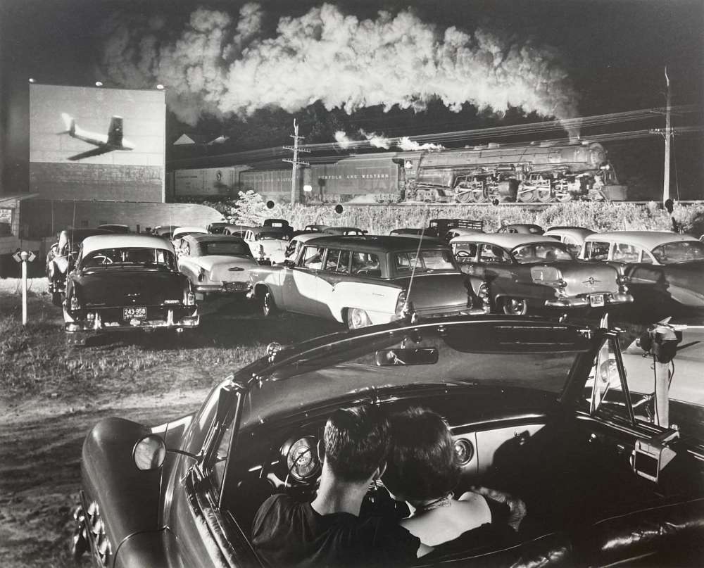O. Winston Link, Hot Shot Eastbound at the Drive-In, Iaeger, West Virginia, 1956