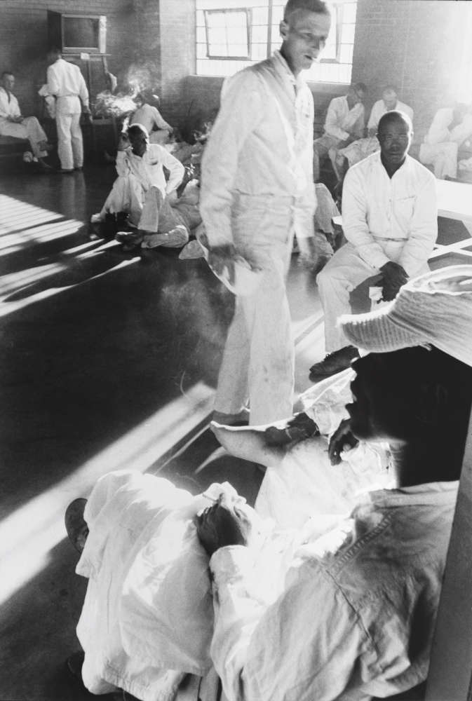 Danny Lyon, Prison Series (Gathering and Smoking Cigarettes), 1968