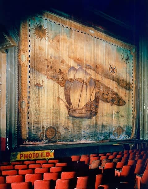 Andrew Moore, Fire Curtain, Liberty Theater, Times Square, 1995