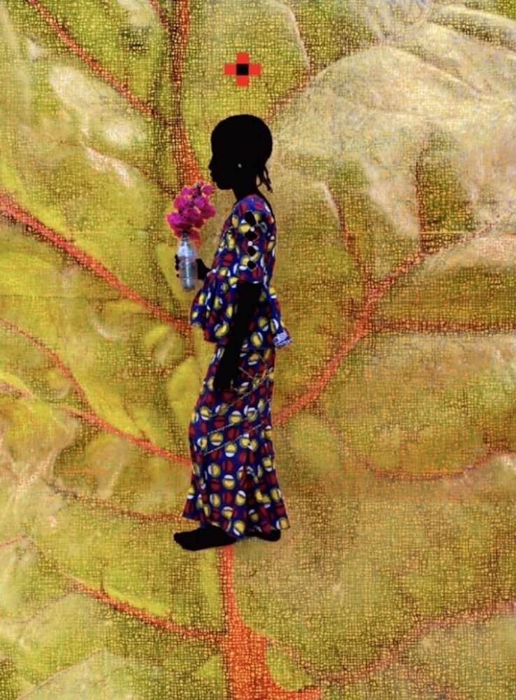 Saïdou Dicko, COLORS flowers, GREEN FR2, 2023