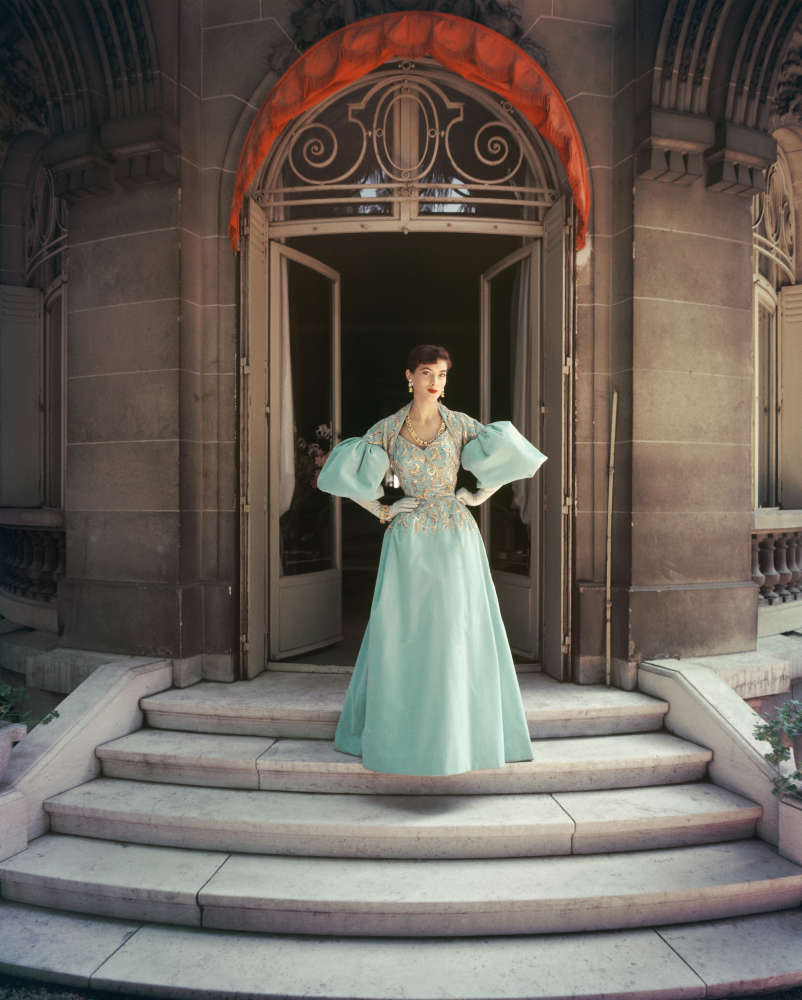 Mark Shaw, Model in Jacques Fath, 1955