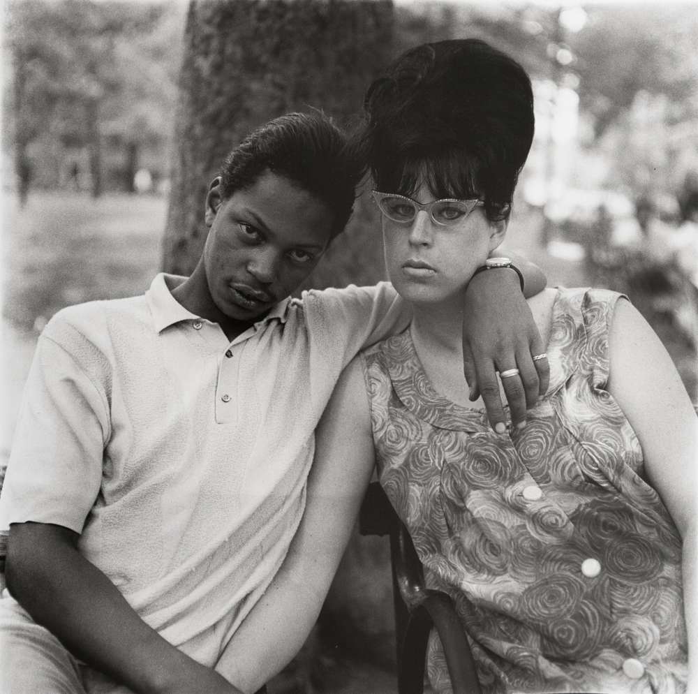 Diane Arbus, A Young Man and His Pregnant Wife in Washington Square Park, N.Y.C. , 1965