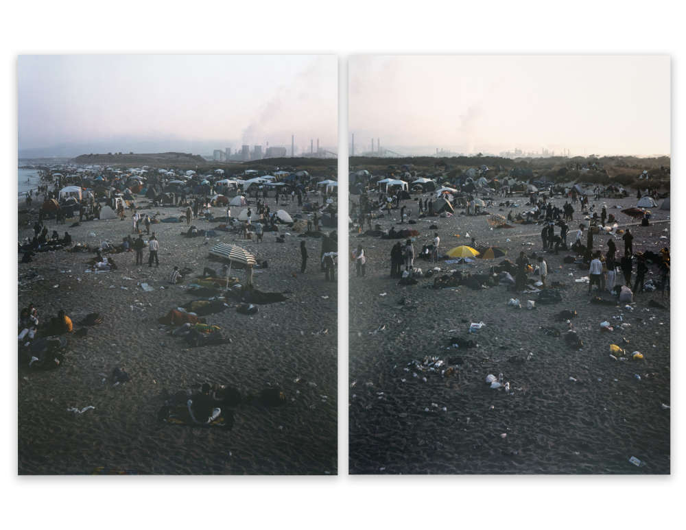 Massimo Vitali, Rosignano Dawn Diptych (Plates 51, #1957 Left & 52 #1958 Right), 2006