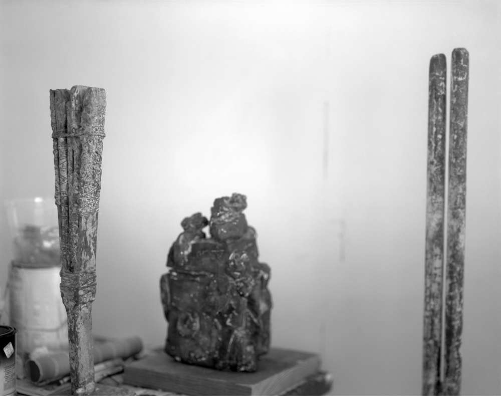 Sally Mann, Remembered Light, Untitled (Vertical Sculptures Flanking Bronze), 2005