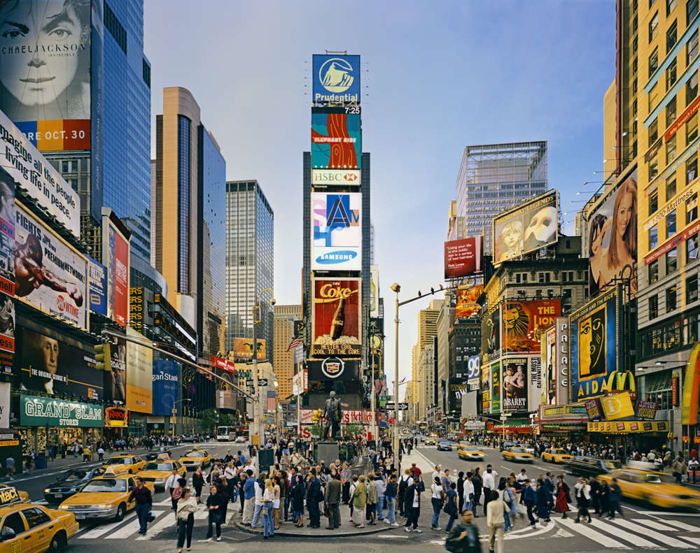 Andrew Moore, Duffy Square (Cohen Square), Times Square, New York, 2002