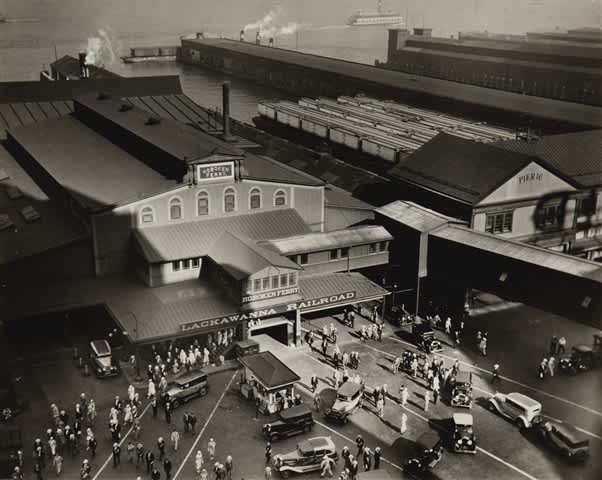 Berenice Abbott, Hoboken Ferry Terminal, Barclay Street, New York, 1935