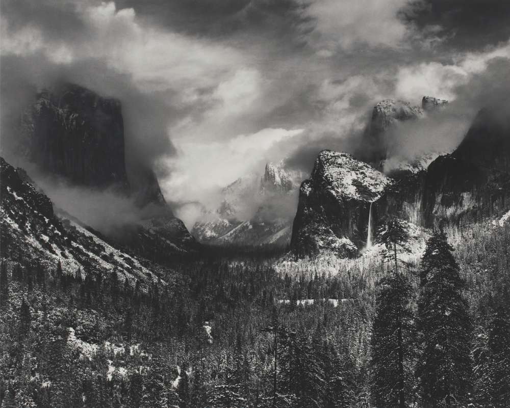 Ansel Adams, Clearing Winter Storm, Yosemite National Park, California, 1944