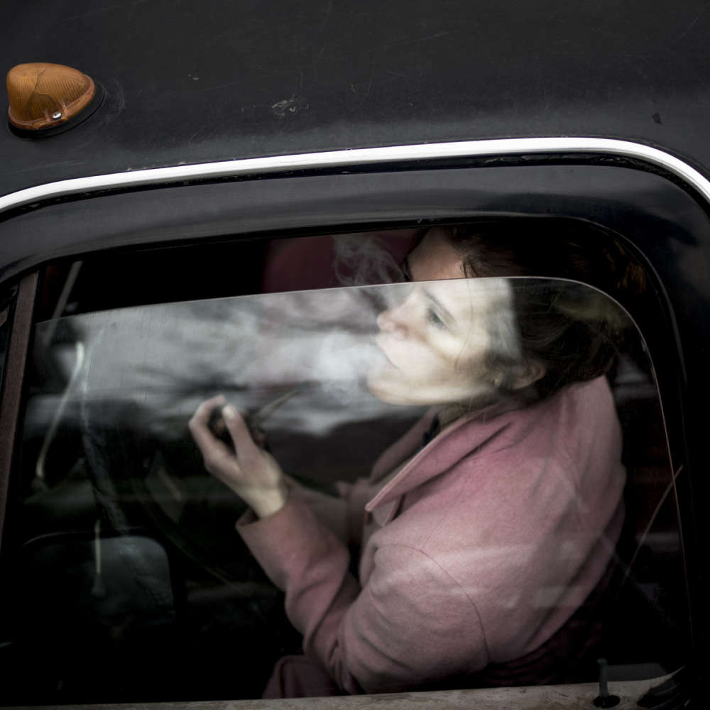 Cig Harvey, Hannah, Black Truck, Rockport, Maine, 2016