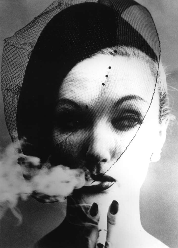William Klein, Smoke + Veil, Paris (Vogue), 1958