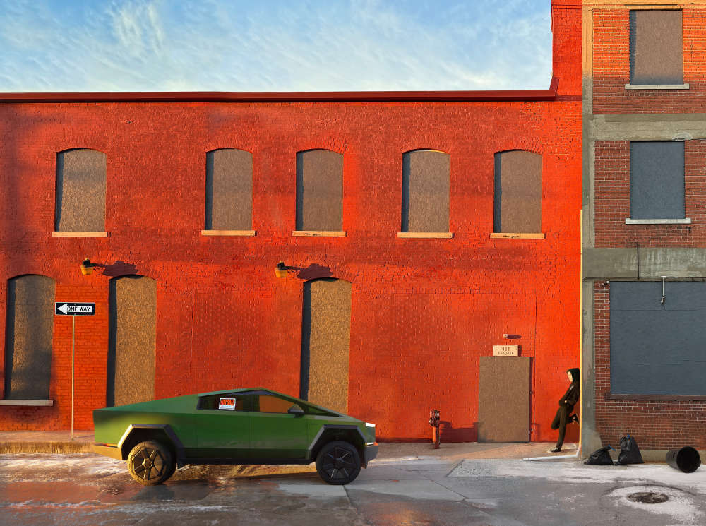 Julie Blackmon, Cybertruck, 2025