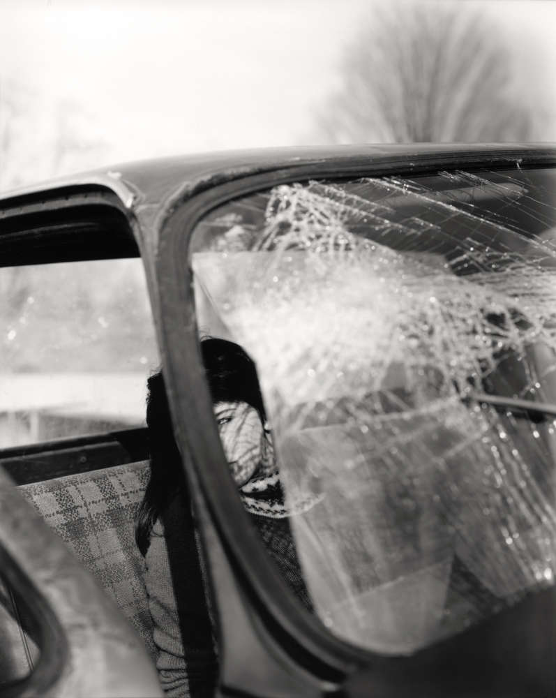 Sally Mann, Katie and the Broken Windshield (At Twelve), 1983-1985