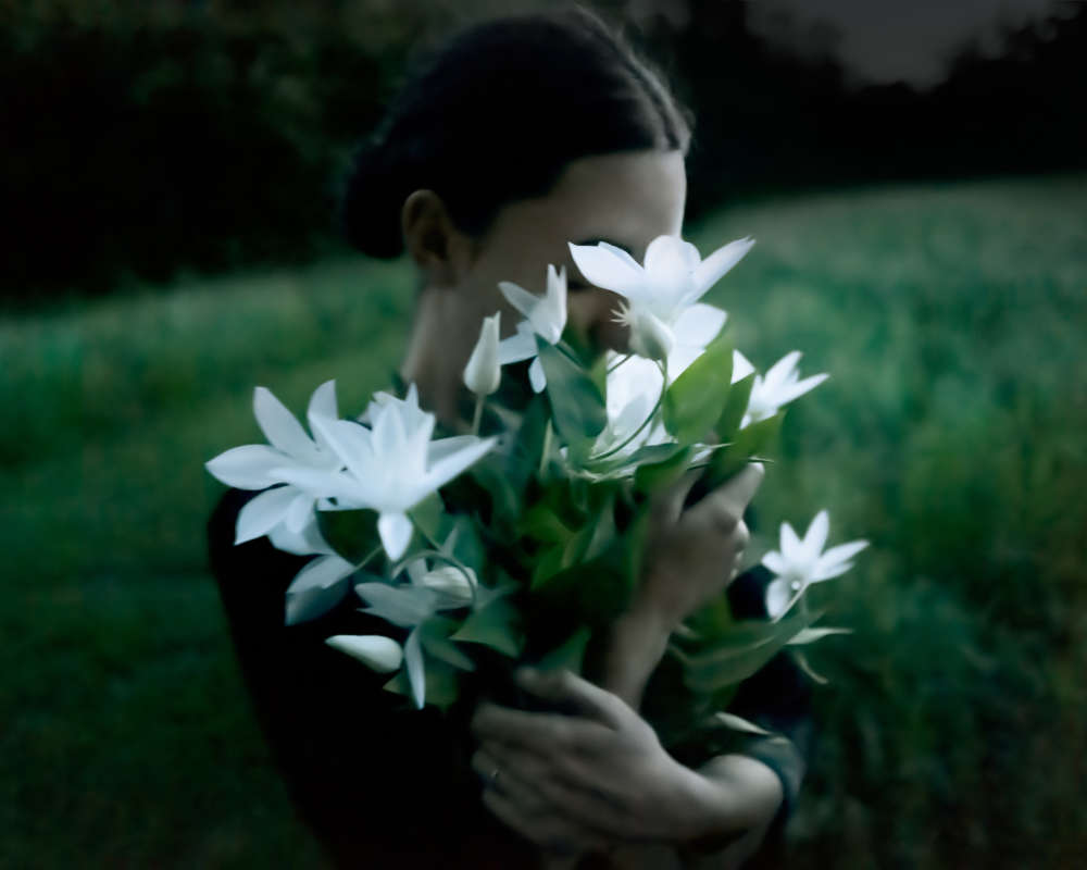 Cig Harvey, Clematis, (Emily Clutching), Rockport, Maine, 2021