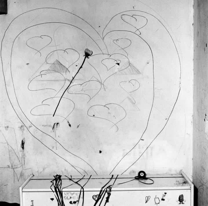 Roger Ballen, Hand Drawn Hearts, 2000