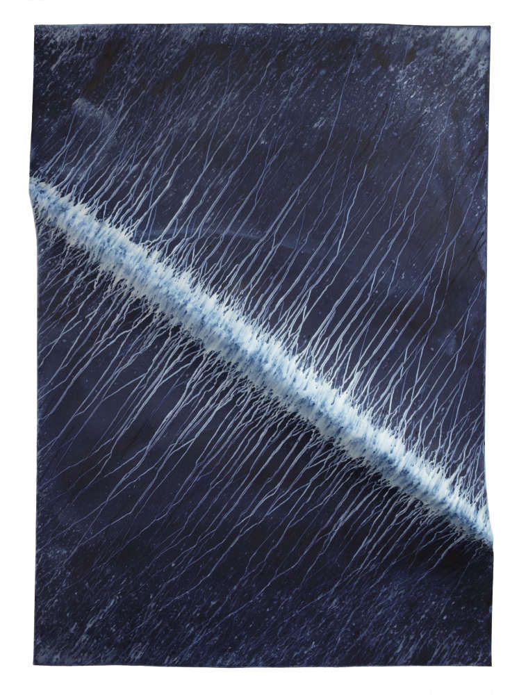 Meghann Riepenhoff, Ecotone #310 (Bainbridge Island, WA 03.21.18 + 03.26.18, Rain Falls in Every Direction), 2018