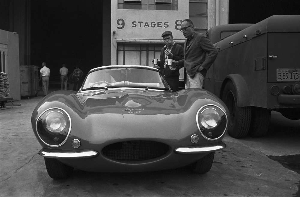 Sid Avery, Steve McQueen with John Sturges, Looking at Jaguar, 1960