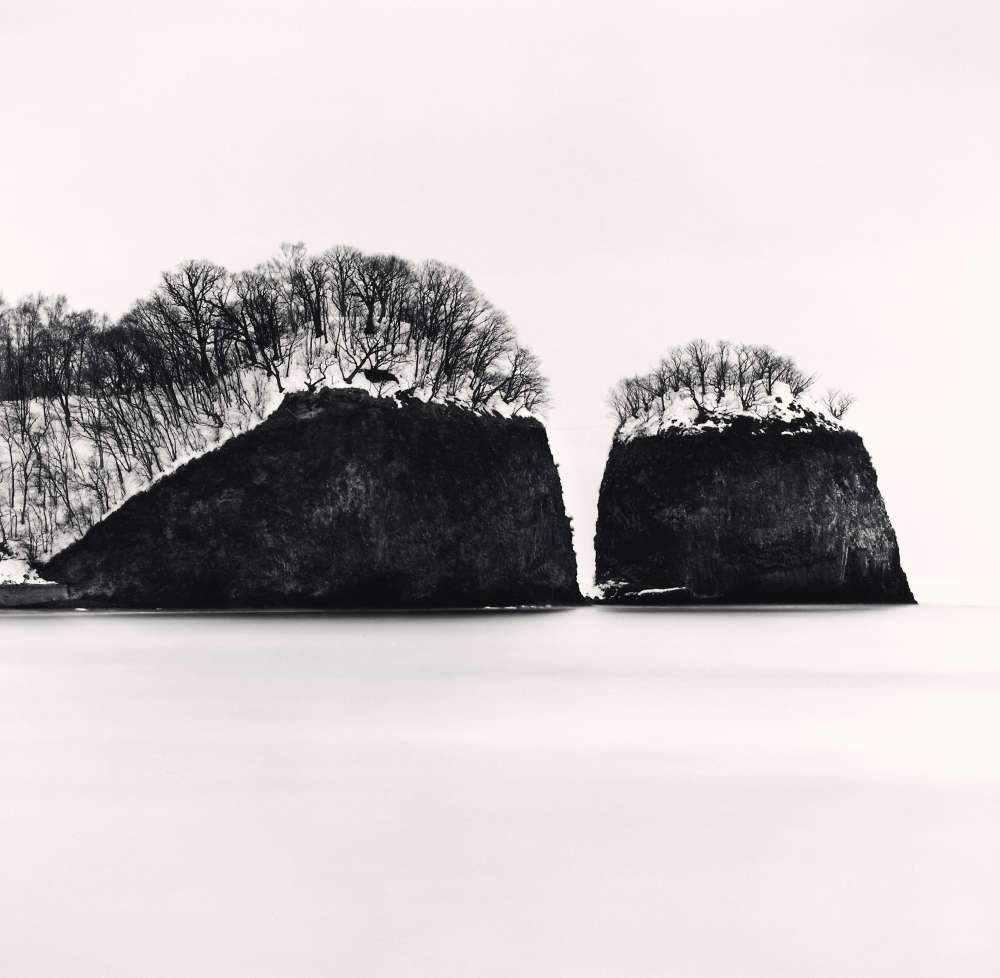 Michael Kenna, Futatsu Rocks, Study 1, Abashiri, Hokkaido, Japan, 2004
