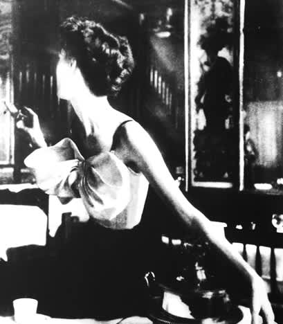 Lillian Bassman, Across the Restaurant at Le Grand Vefour, Barbara Mullen, Harper's Bazaar, Paris, April, 1949