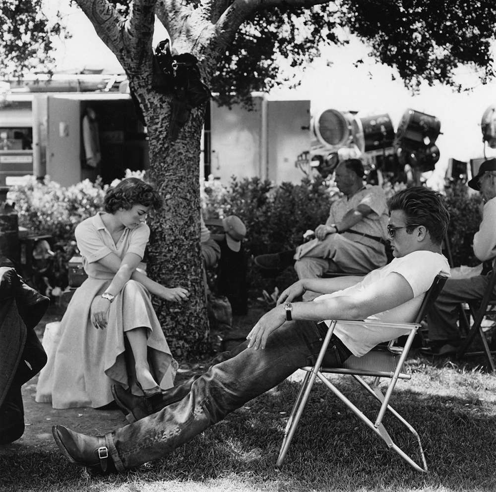 Sid Avery, James Dean and Natalie Wood during the making of "Rebel Without a Cause" 1955, 1978