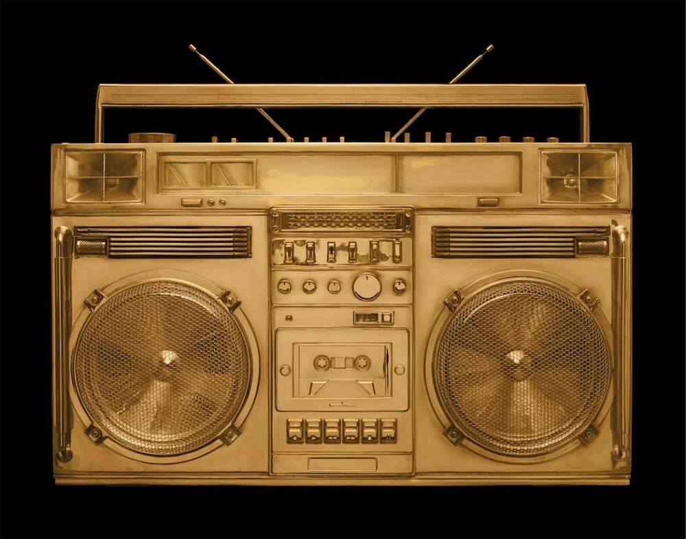 Lyle Owerko, Gold on Black Boombox V.001, 2024