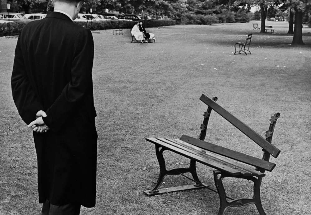 André Kertész, Broken Bench, 1962