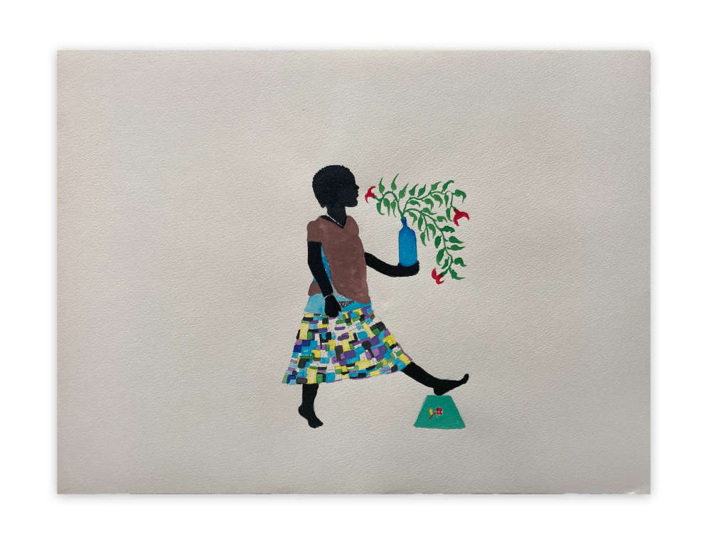 Saïdou Dicko, The enamel dish, 2020