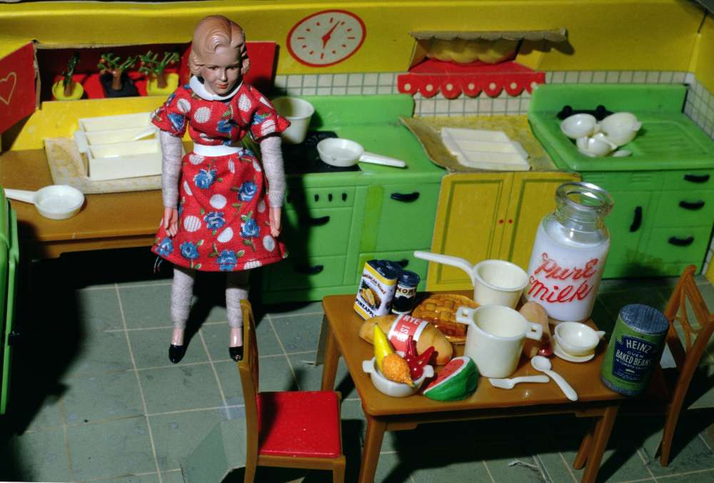 Laurie Simmons, Blonde/Red Dress/Kitchen/Milk, 1978
