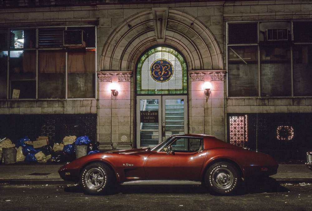 Langdon Clay, Everard Bath's Vette, Chevrolet Corvette, 28 West 28th Street, 1975