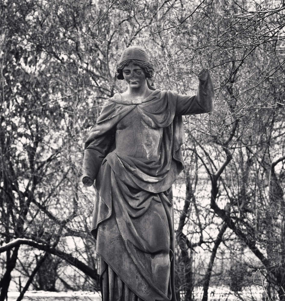 Michael Kenna, Garden Statue, Prague, Czechoslovakia, 1990