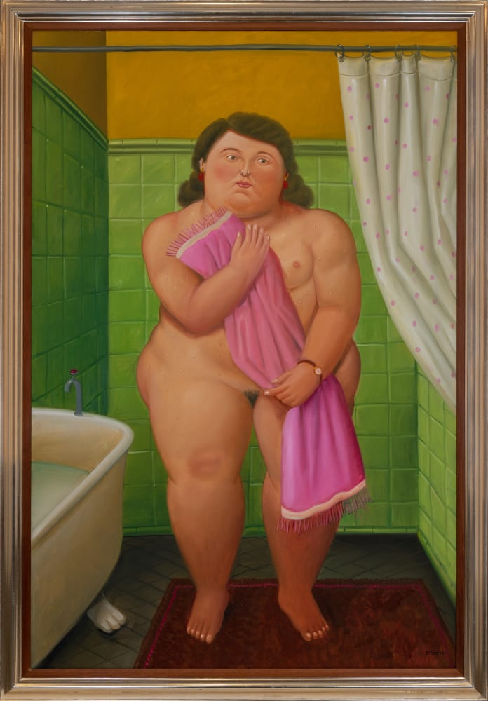 Fernando Botero, Woman in the Bathroom, 2002