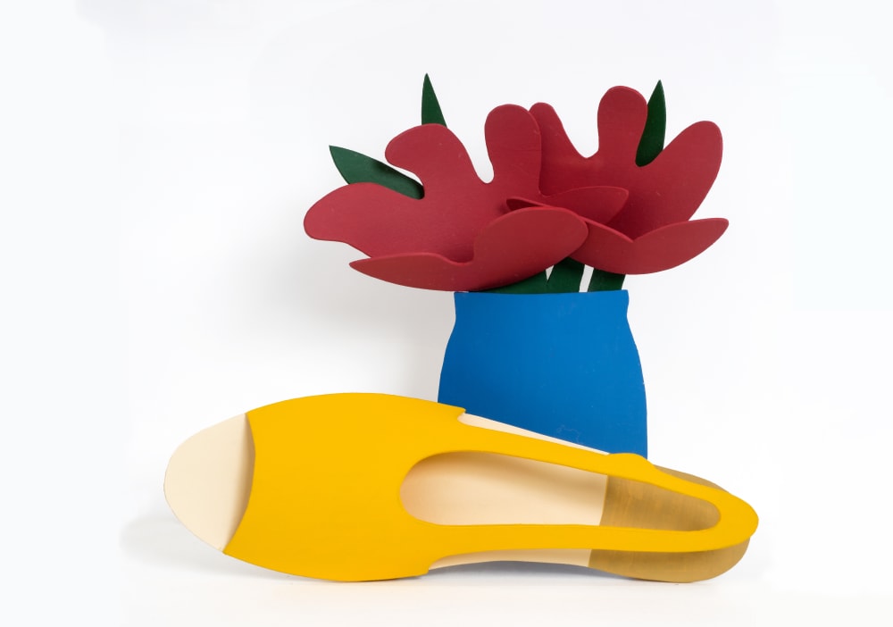 Tom Wesselmann, Tiny Shoe and Tulips (Oil Study no. 1), 1980