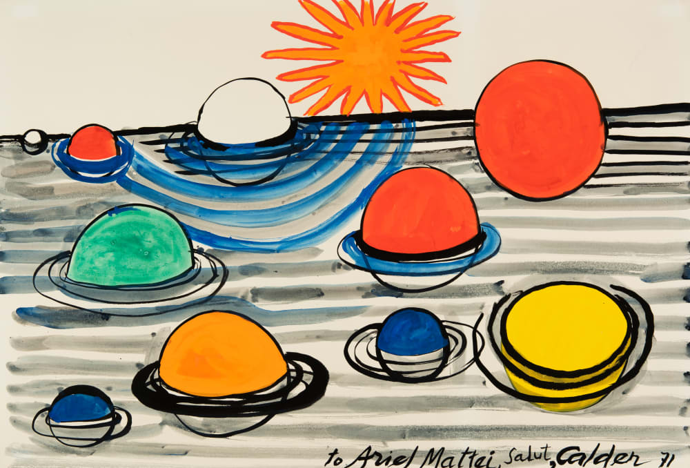 Untitled, 1971, Gouache and ink on paper, 29 1/2 x 43 1/4 inches