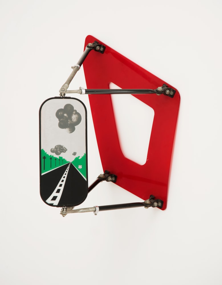 Allan D’Arcangelo, Landscape on Bus Mirror, 1970